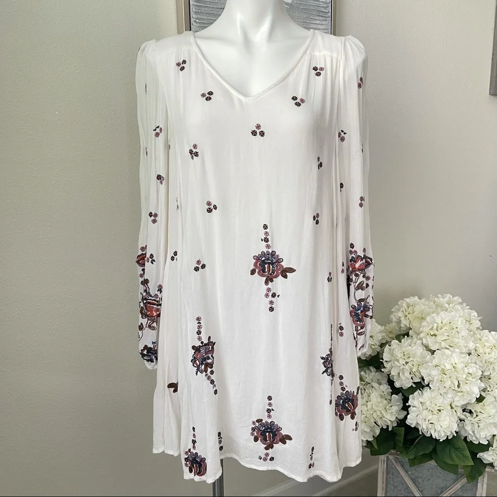free people oxford embroidered mini dress Free People Dress Oxford Embroidered Mini Green | Canada US
